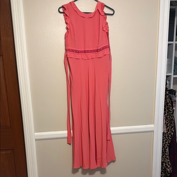 RED Valentino Pink Halter Maxi Dress for Weddings - Picture 1 of 2